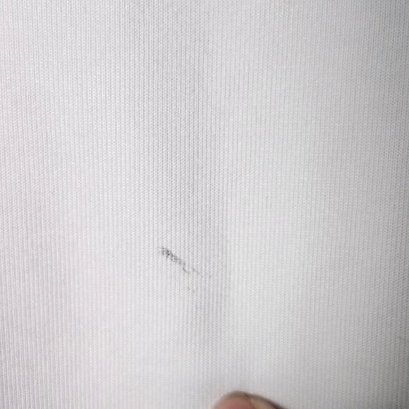 Nike 1/4 Zip Front White Long Sleeve Hooded Sweatshirt Men's L A0090 - Picture 7 of 7